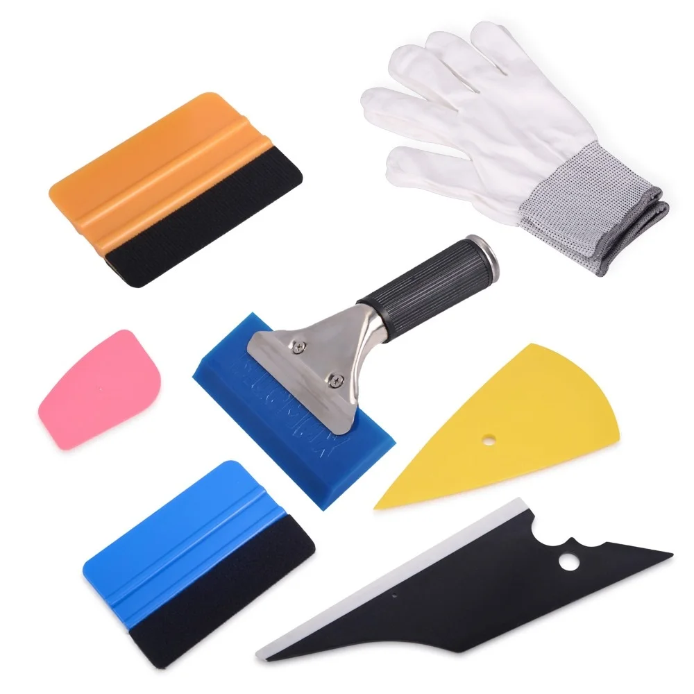 Набор виниловых инструментов EHDIS 8 шт. для автомобильной упаковки 3d скребок из