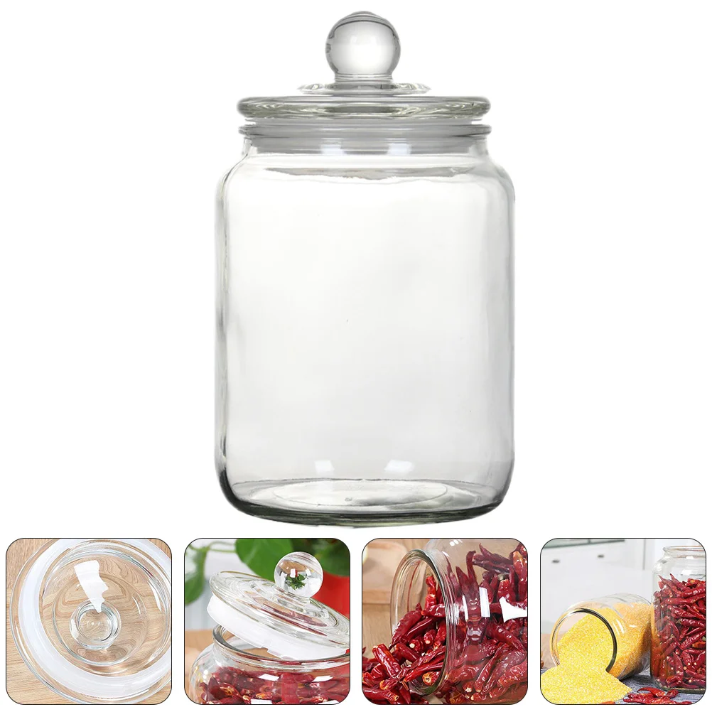 

1 шт., стеклянная банка для хранения чая, банка для хранения чая, герметичная банка (прозрачная)