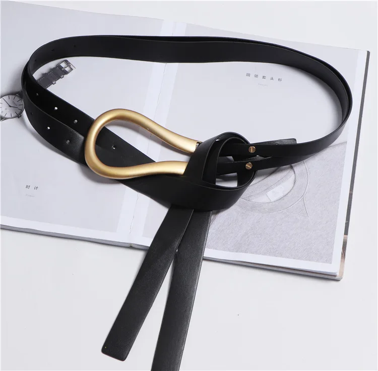 Модный женский ремень с u образной пряжкой из искусственной кожи новый