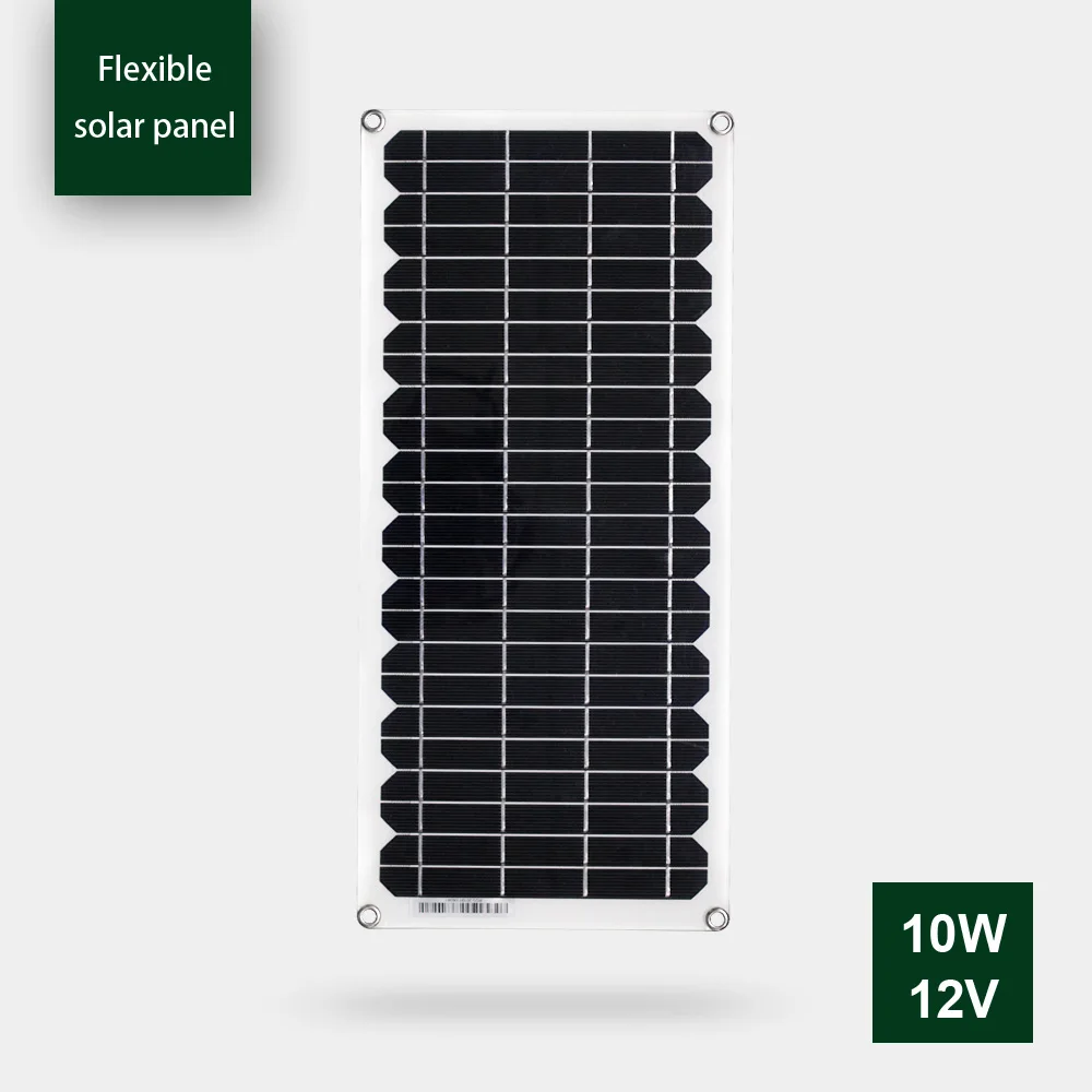 Гибкая солнечная панель 10 Вт 12 В автомобильное зарядное устройство для солнечных