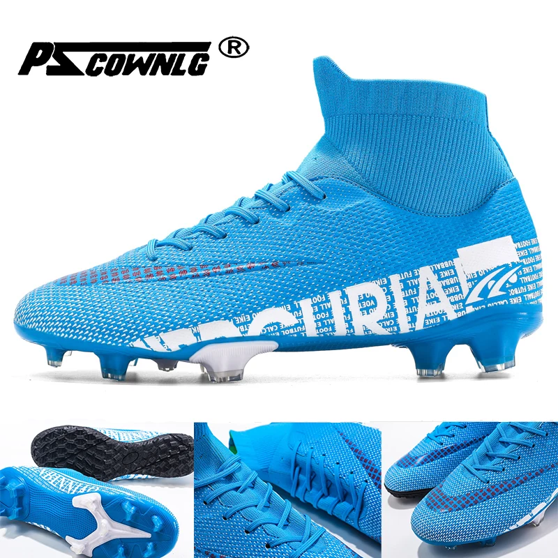 

Long Spikes Football Boots Men Outdoor Black White Classical Training Football Boots Ultralight Non-Slip Sport Soccer Cleat