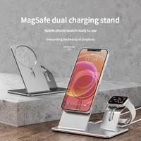Phone Holder Wireless Charger Stand for MagSafe iPhone AirPods Pro AirPods Apple Watch Dock Station Phone Accessories