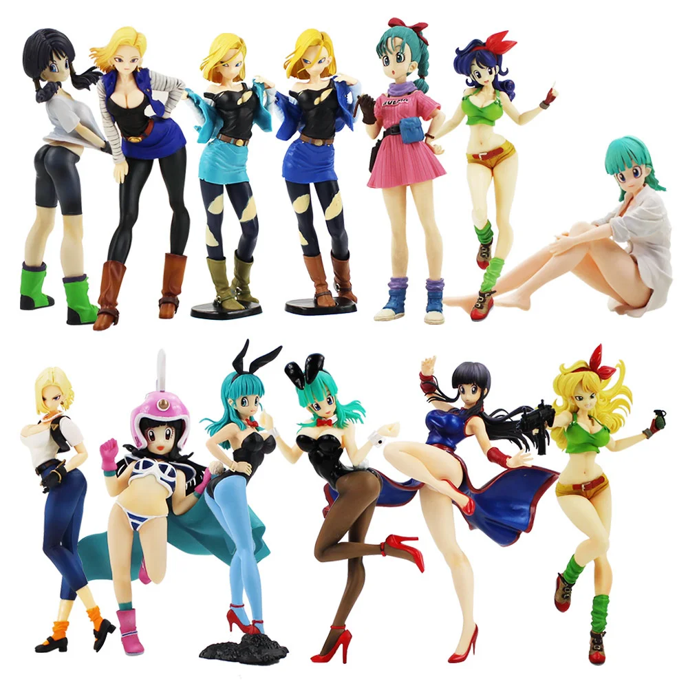 Фигурка аниме Драконий жемчуг Z 9-24 см на базе Android No. 18 обед зайчик девушка бульма