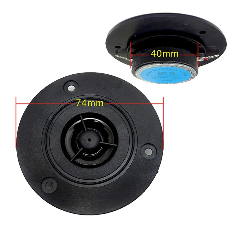 

SOTAMIA 2Pcs 3 Inch 74MM Audio Tweeter 8 Ohm 10W Treble Sound Speaker Unit HiFi Home Theater Amplifier Speakers Loudspeaker