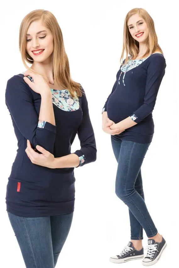 Осень 2018 яркая Одежда для беременных женщин элегантные топы женские футболки