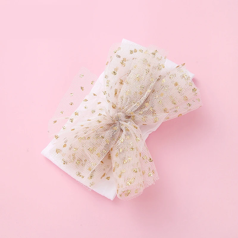 Детская повязка на голову в горошек с бантом для девочек детские повязки тюрбан