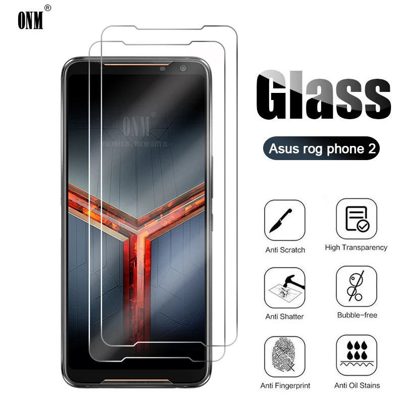 2 шт закаленное стекло для Asus ROG Phone II Защита экрана ZS660KL Защитная стеклянная