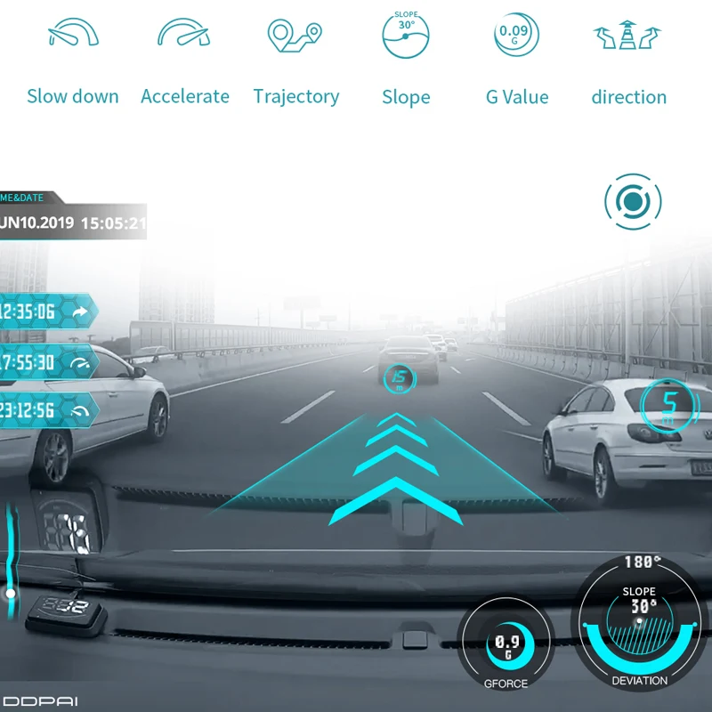 Видеорегистратор DDPAI Mini 3 1600P HD автомобильная камера автомобильный привод