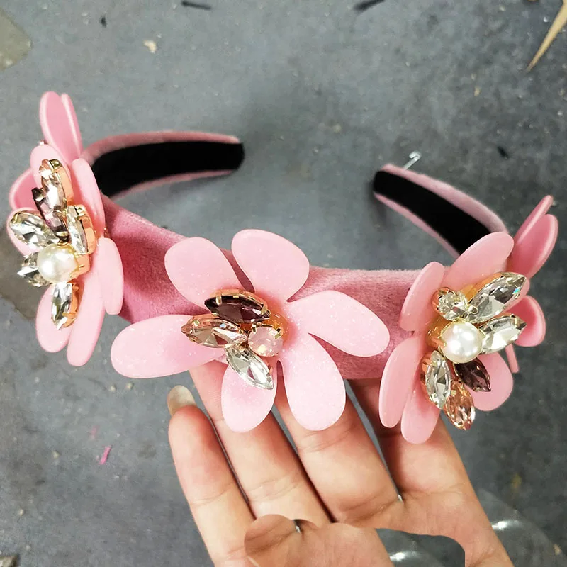 Большая корона королева принцесса Смола Цветок Прозрачный Искусственный