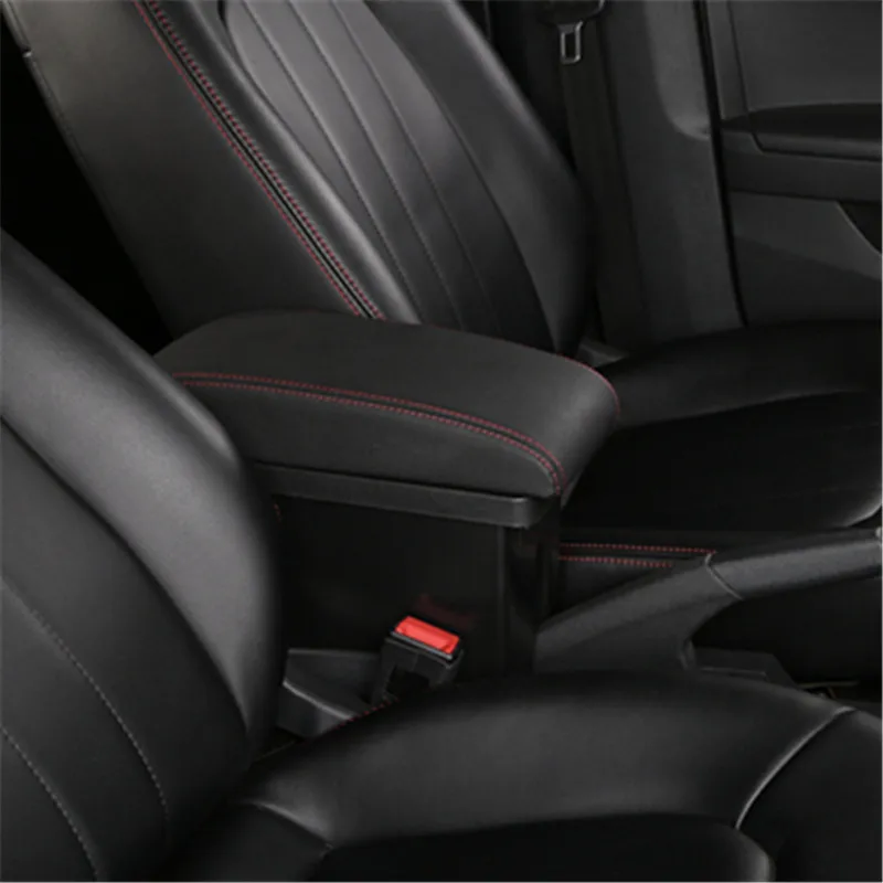 Двухслойный подлокотник для Peugeot 2008 из искусственной кожи USB аксессуары