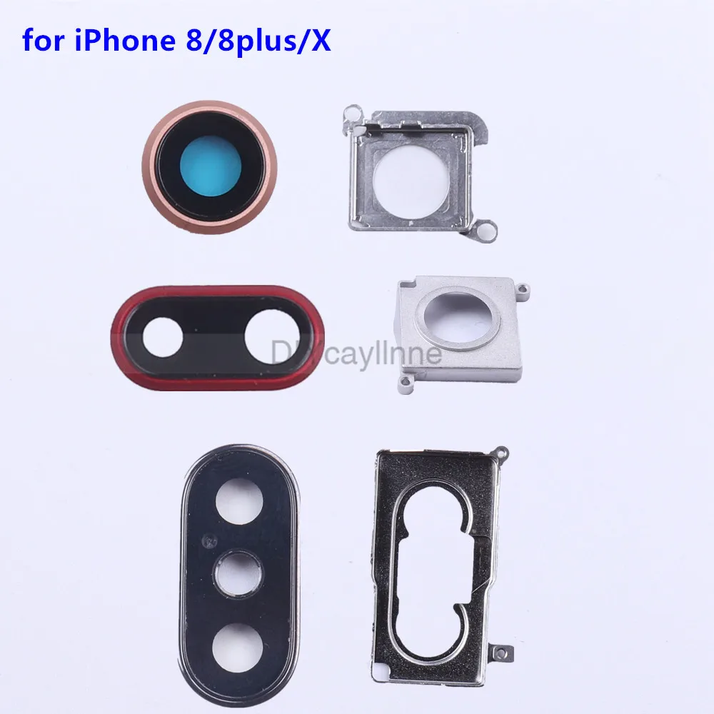 Новое оригинальное кольцо для задней камеры iPhone 8 Plus X объектива запасные части