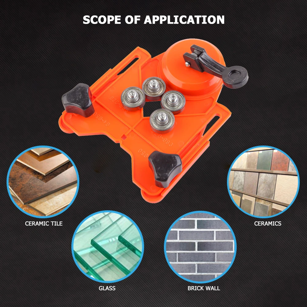 

Diamond Coated Crystal Drill Guide Adjusting Bit Glass Hole Saw Opening Locator Clamping Range Construction Tools Drill Guide