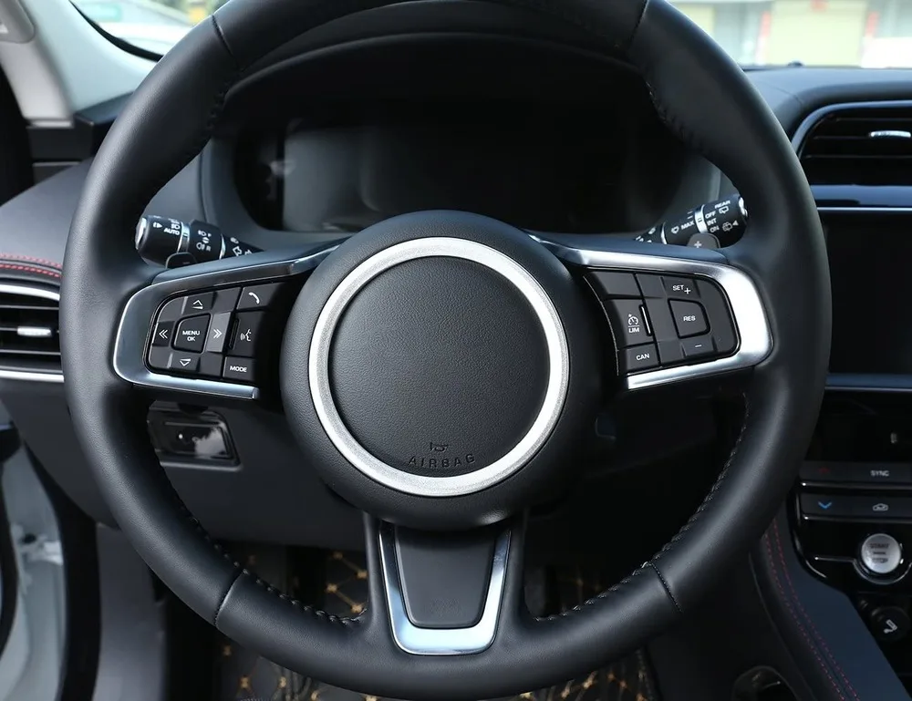 

ABS Steering Wheel Decoration Ring Trim 1pc For Jaguar XJL XE F-PACE F-TYPE X761
