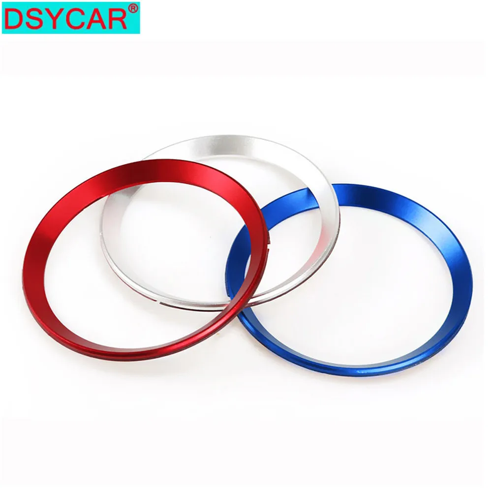 DSYCAR 2 шт./компл. алюминиевое металлическое кольцо для автомобиля спереди и сзади с