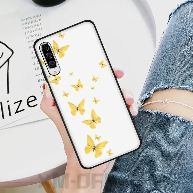 

LouisY Beautiful Butterfly Black TPU Soft Rubber Phone Cover For Samsung A6 6S 6Plus 7 720 750 8 8 PLUS 9 920 2018 A8 A9STAR