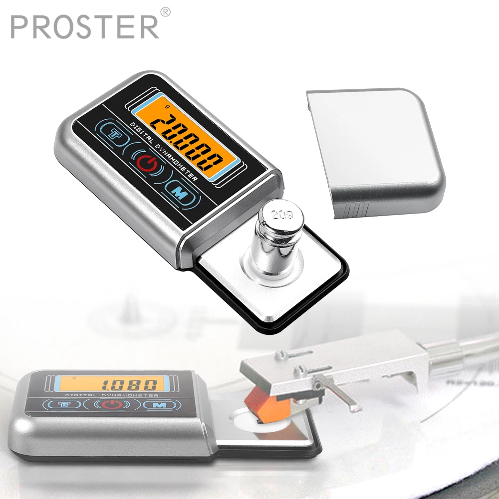 

PROSTER 0-100g Precision Record Level Turntable Stylus Digital Cartridge Stylus Tracking Force Scale Gauge 0.005g Resolution