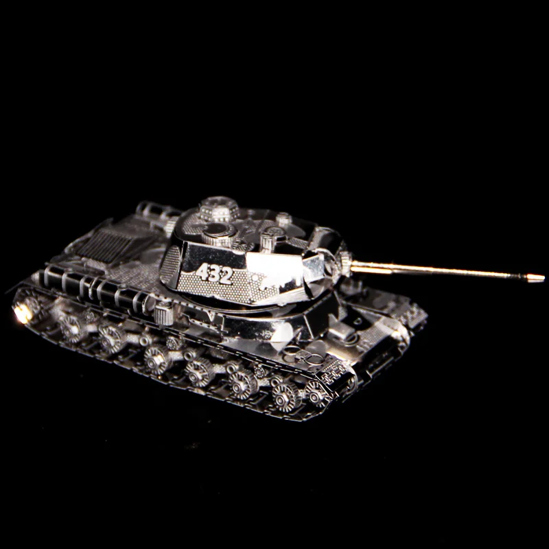 3D Puzzle DIY metal JS-2 TANK mini model kits Collection Toys Gifts earth measurement forging new | Игрушки и хобби