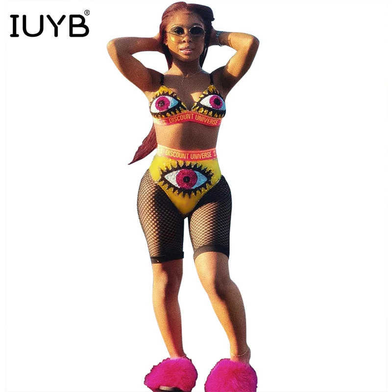 IUYB Весна 2019 новый сексуальный дизайн 2 шт женский выдалбливают набор печати v