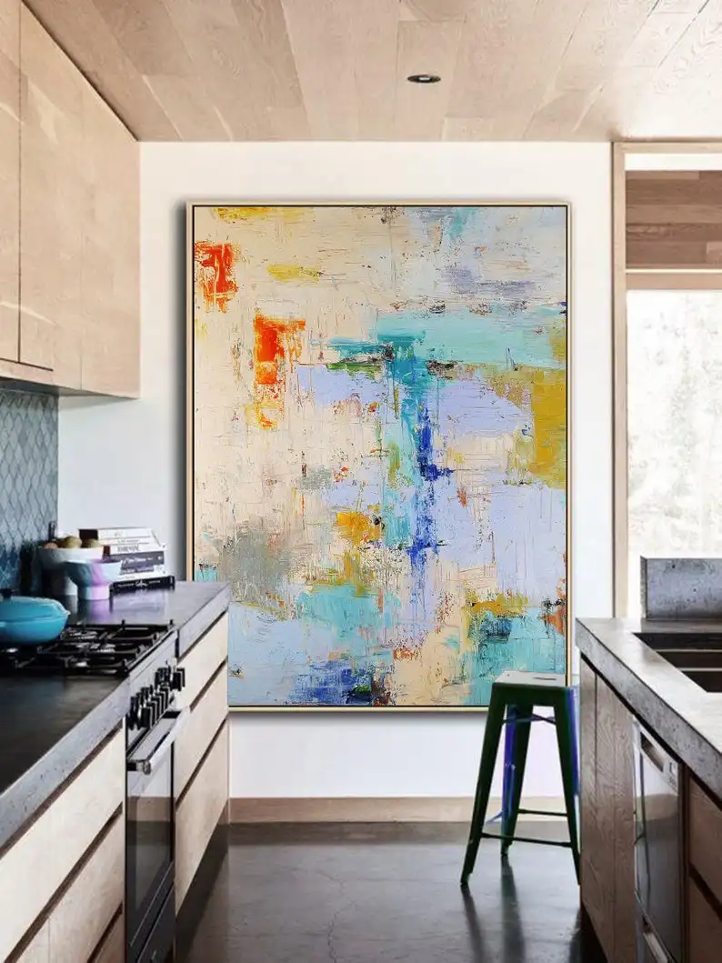 

Большой бежевый абстрактная живопись, фиолетовый, абстрактная живопись, оригинальный акриловые абстрактные картины, абстрактное искусств...