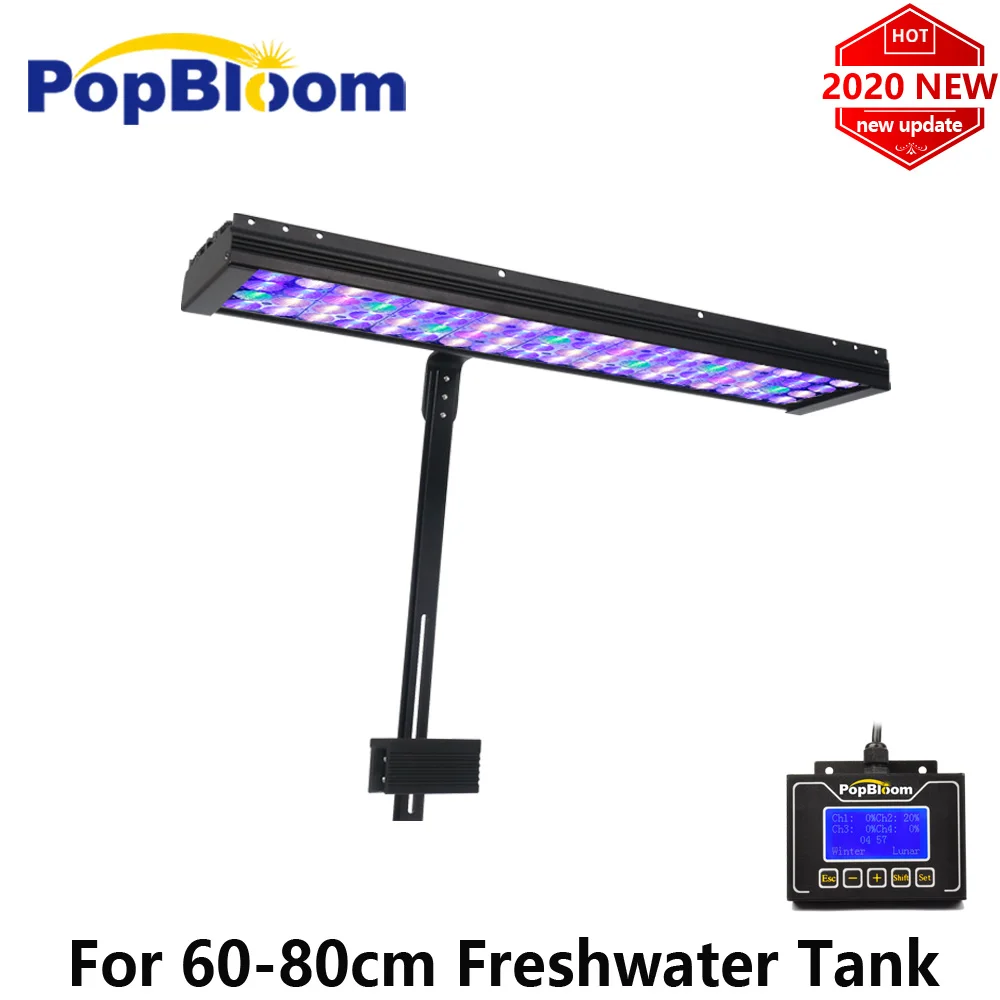 Аквариумная лампа PopBloom для 24 &quotСветодиодная пресноводного аквариума освещение