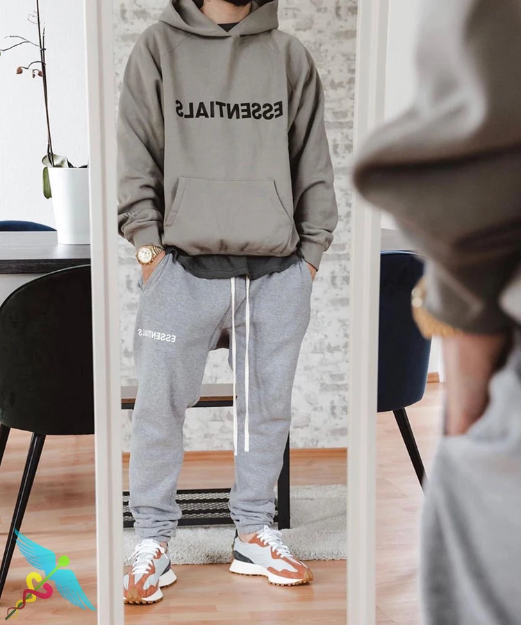 

Essentials Hoodies Men Women Letter Print Hooded Sweatshirt Fashion Casual Full Cotton High Street Hoodie Couple Clothes