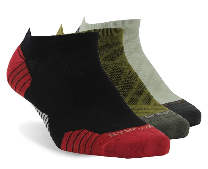 3 pair mix color Спортивные носки для бега, ZEALWOOD унисекс, мериносовая шерсть, антиблистерные носки для походов, 1/3 пар - Цвет: 3 pair mix color