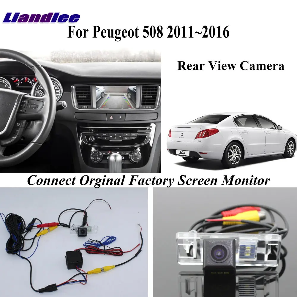 Автомобильная парковочная камера заднего хода для Peugeot 508 2011 2016 разъем