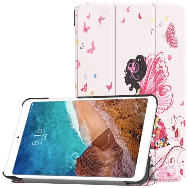 Тонкий из искусственной кожи чехол для Xiaomi mi pad4 mi pad 4 8. 0 дюймов планшет защитный чехол для mi Pad 4 8 подставка смарт-чехол+ подарки - Цвет: XIAOMI4 SY JLNH