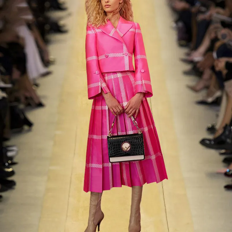 2021 Новое поступление осень зима юбка костюмы для женщин Блейзер пиджак Топы