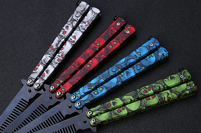 2020 Новый стиль Бабочка Ножи обучение Нержавеющая сталь бабочка CS Go игры складной