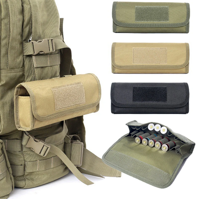 

18 Round 12/20 GA Gauge Shotgun Cartridges Bullet Pouch Hunting Shooting Military Molle Waist Bag Tactical Shell Holder Ammo Bag