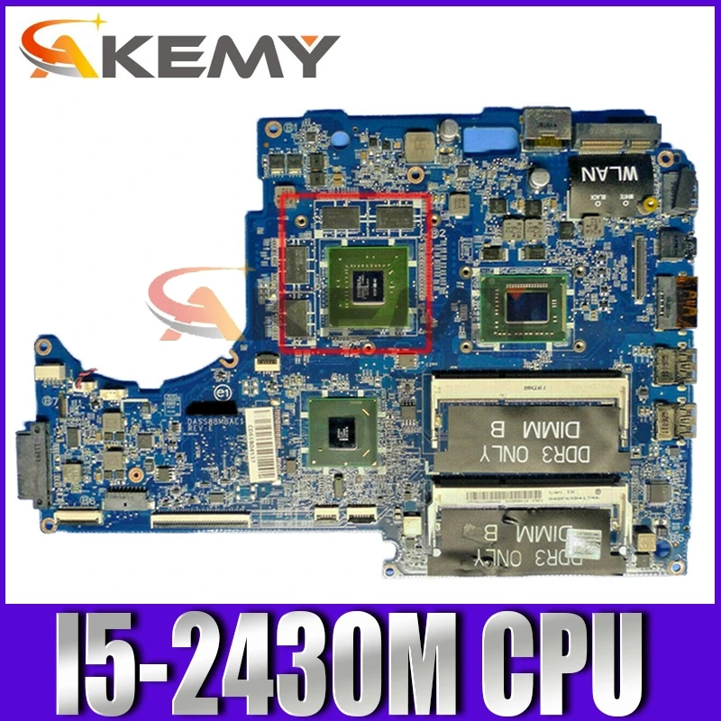 

Original Laptop motherboard For DELL XPS 15 L511Z I5-2430M/i5-2410M Mainboard CN-04P6HC 04P6HC DASS8BMBAE1 N12P-GE-A1 HM67
