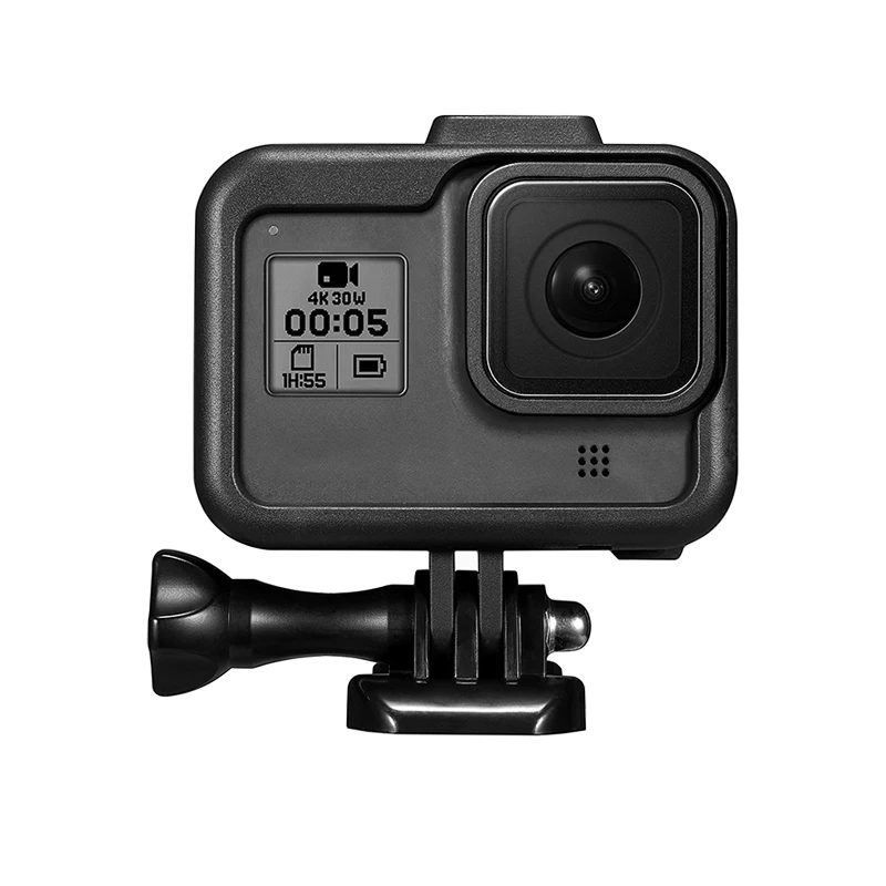 Защитный чехол Vlogging для GoPro Hero 8 с черным креплением для микрофона Vlog Cage корпус в виде ракушки рамка клетка с холодным башмаком