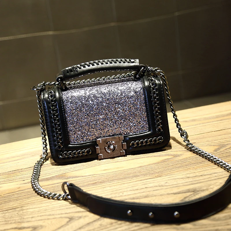 Модная женская сумка с блестками сумки роскошная известного бренда женские