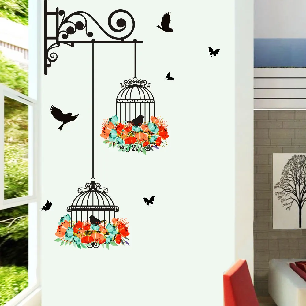 Настенные наклейки для птиц спальни гостиной детской комнаты Декор сделай сам