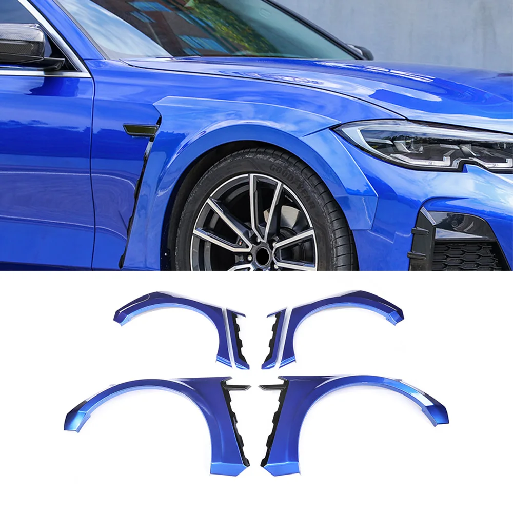 Комплект широких вспышек для крыльев BMW 3 серии G20 G28 седан 4D 2019 2020 UP из АБС пластика