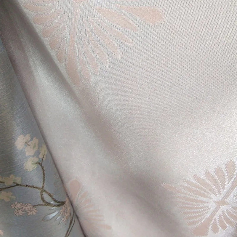 

Chinese Classical Plum Jacquard Curtains for Living Room Flower Jacquard Blackout Window Drpaes for Bedroom CustomizabW-HM369*ST