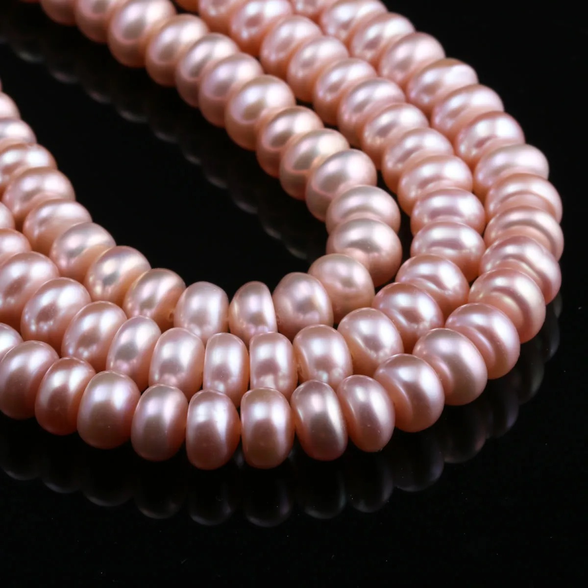 

Natural Freshwater Pearls Beads High Quality Oblate shape Punch Loose Beads for Jewelry Making DIY necklace bracelet Accessories