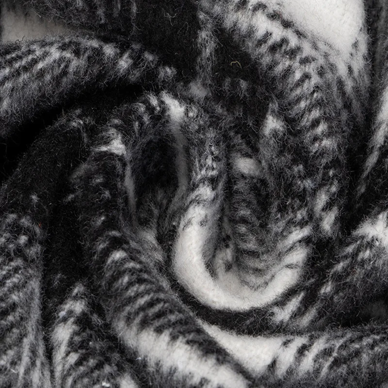 

CAWA Vintage Casual Plaid Women Fashion Double Breasted Office Ladies Jacket Coat Office Lady Long Sleeve Coat