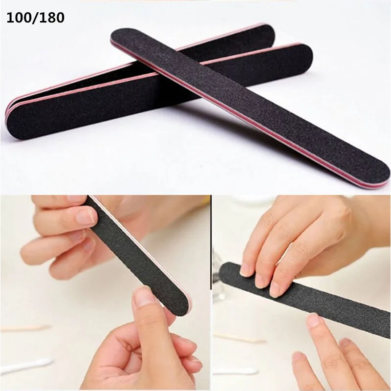 

Двусторонняя пилка для ногтей, профессиональный инструмент для маникюра, плотные пилки для ухода за ногтями, шлифовальный инструмент для п...