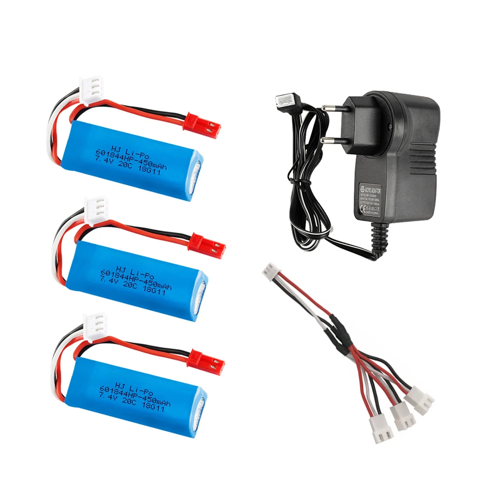 

7,4 в 450 мАч 20c Lipo зарядное устройство для WLtoys K969 K979 K989 K999 P929 P939 RC автомобильные запасные части 2s 7,4 В батарея jst разъем