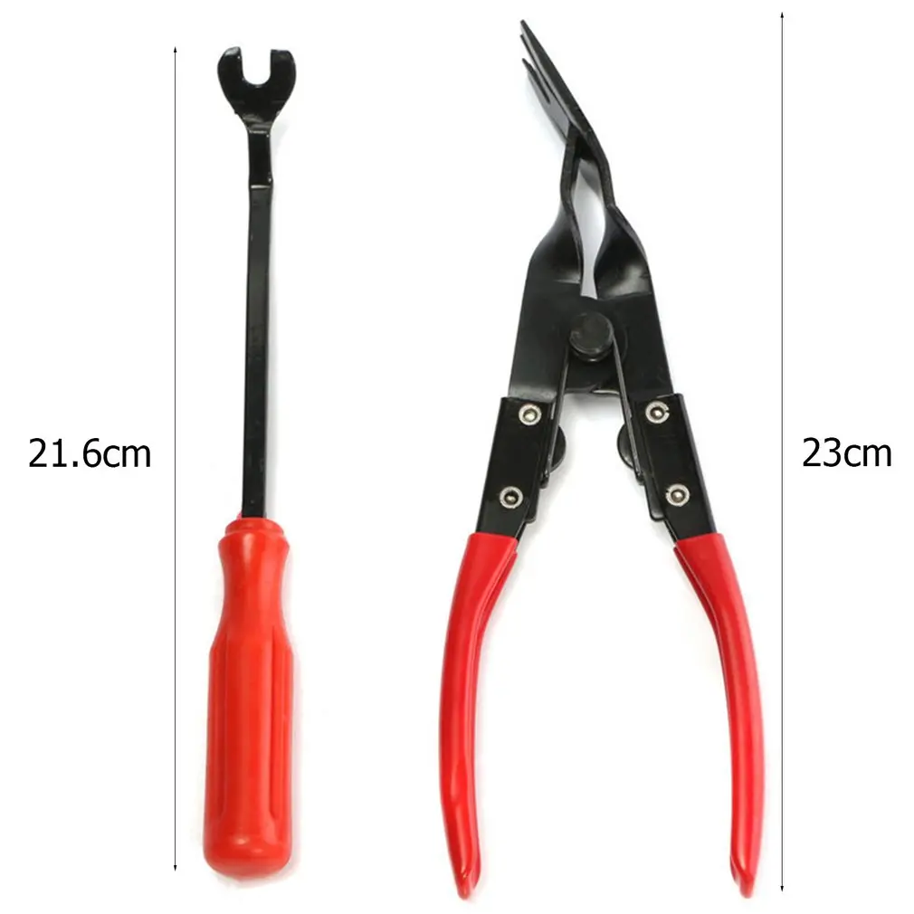 

Two Pieces Light Clamp Down Press Rubber Buckle Dismounting Forceps + Door Plate Rubber Buckle Screwdriver
