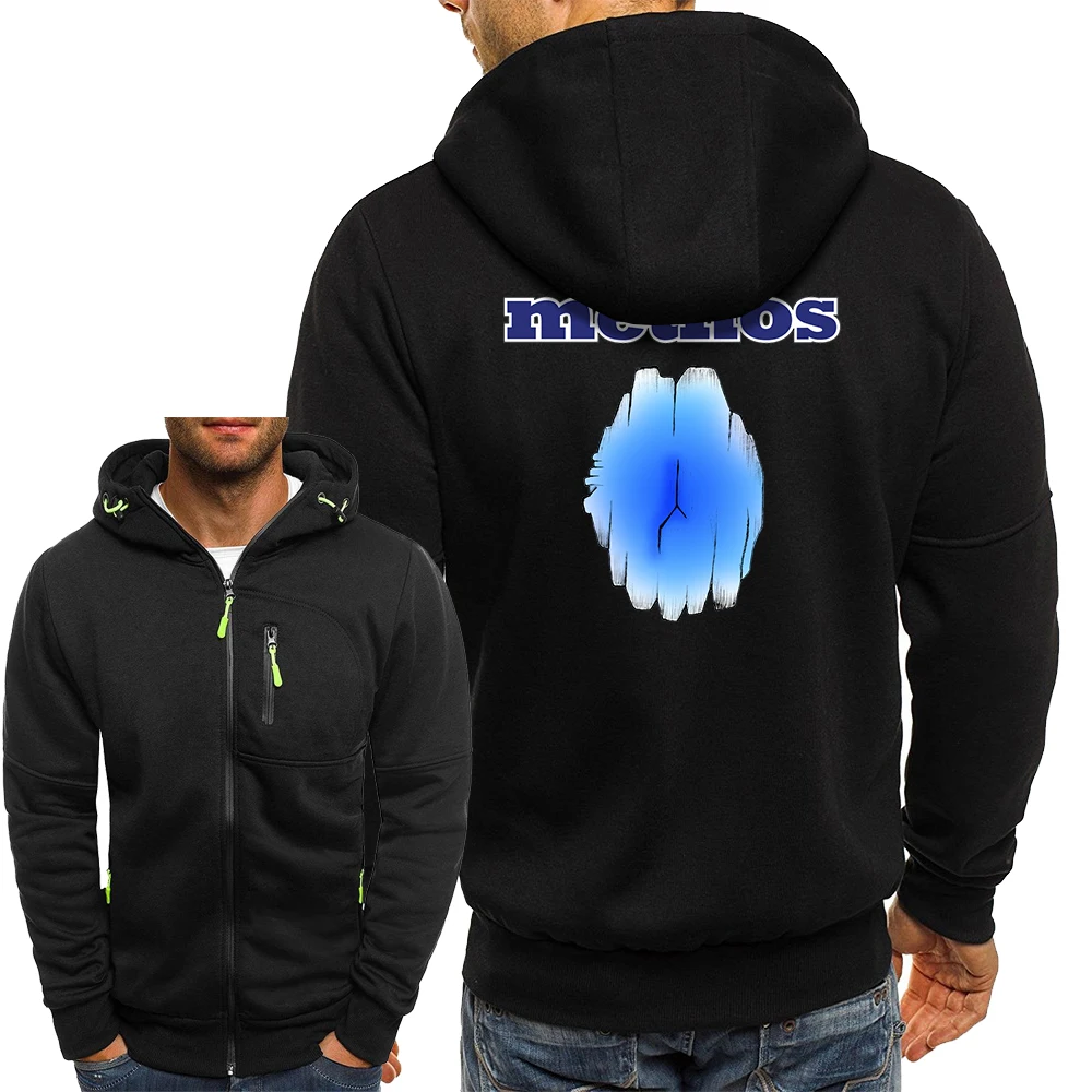 

Methos Funny Cartoon Ice Jackets Men's Casual Fashion Zip Outerwear 2021 Autumn Loose Jacket Comfortable Soft Coat Men Hooded