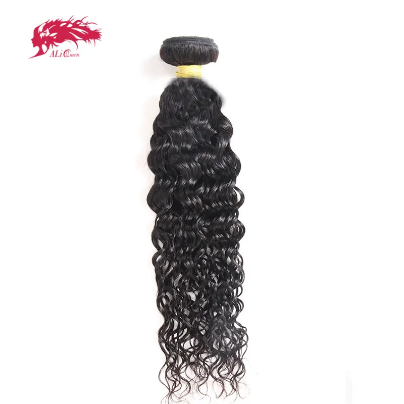 Али queen hair бразильские волнистые 1/3/4 шт. Волосы remy машина двойной уточной нити пряди человеческих волос для Инструменты для завивки волос характер Цвет