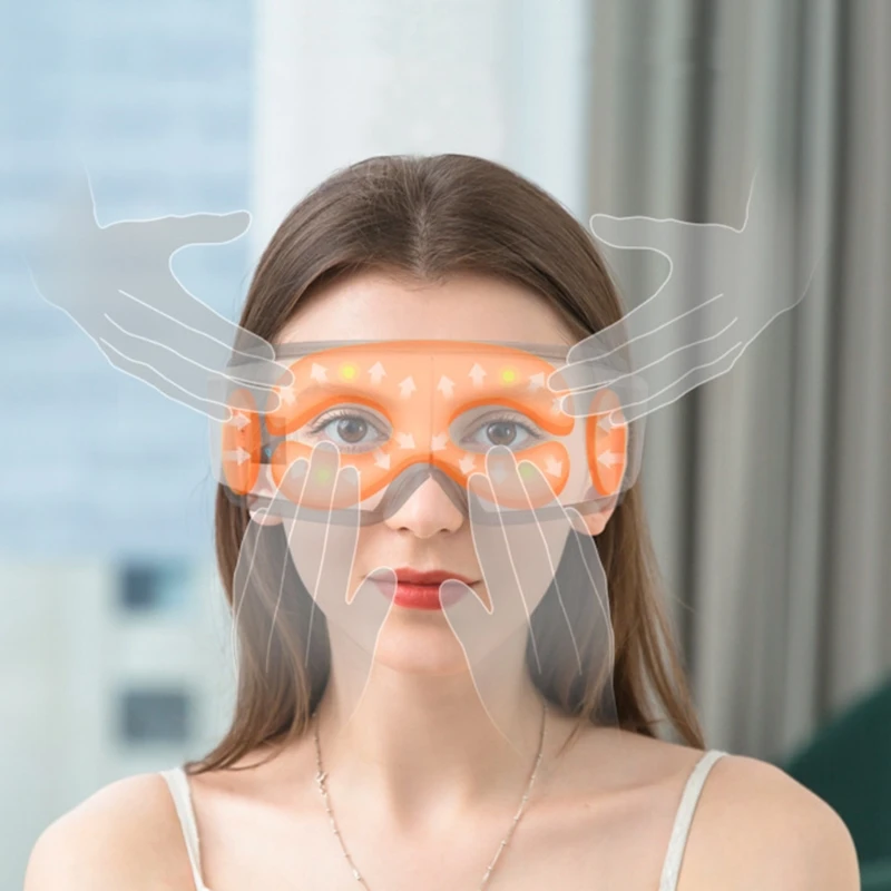 

Electric Eye Massager Eye Care Device Wrinkle Fatigue Relieve Vibration Massage Hot Compress Therapy Glasses