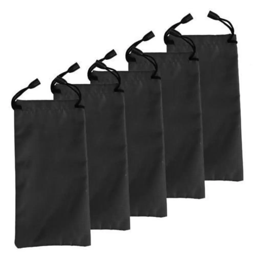 

5 pcs Soft Cloth Sunglasses Bag Microfiber Dust Waterproof Storage Pouch Glasses Carry Bag Portable Eyewear Case Container
