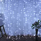 Творческий вечерние свадебные занавески для гостинной, украшение сказочные светильник s USB шнура светильник с пультом дистанционного управления Управление светильник ing шторы