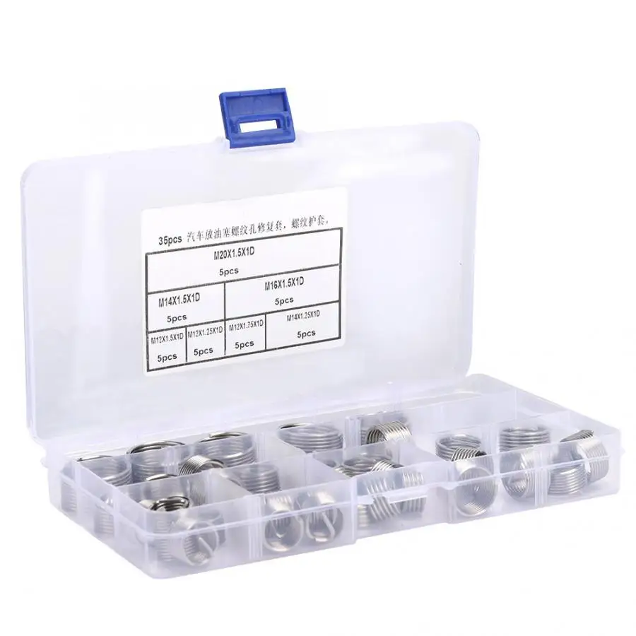 35 шт. автомобильный сливной Штепсель Набор для ремонта резьбы инструментов
