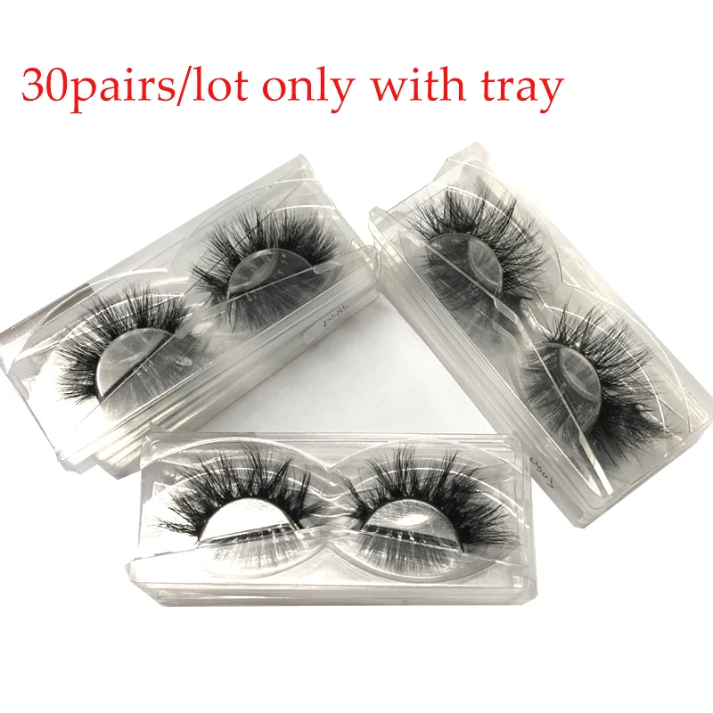 Оптовая продажа 3D натуральные норковые объемные ресницы только лоток разные