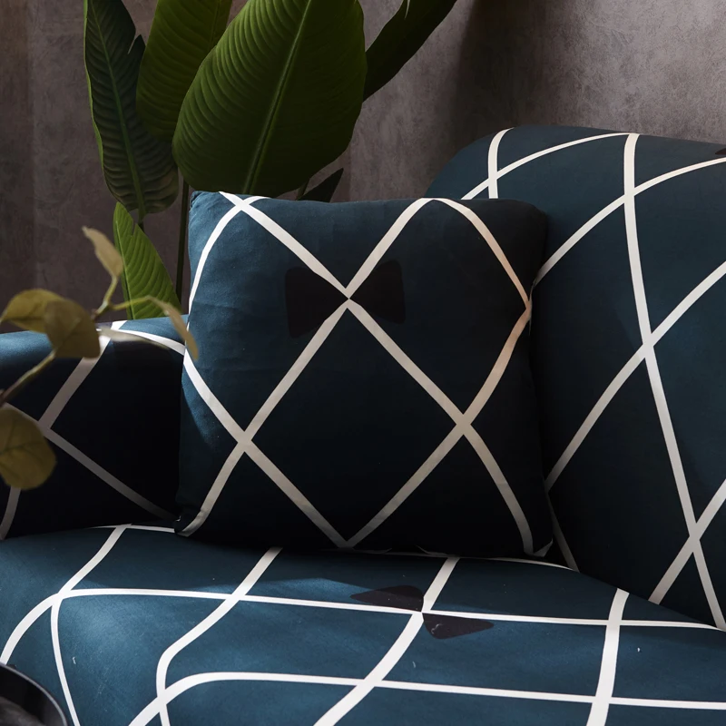 Эластичные разноцветные диванные чехлы покрывало стрейч для софы угловой формы